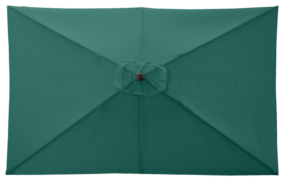 Pure Garden 10' Rectangular Patio Umbrella, Green