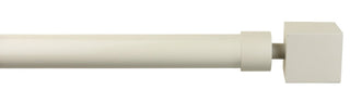 1" Wright Adjustable Curtain Rod, French White, 84"-120"