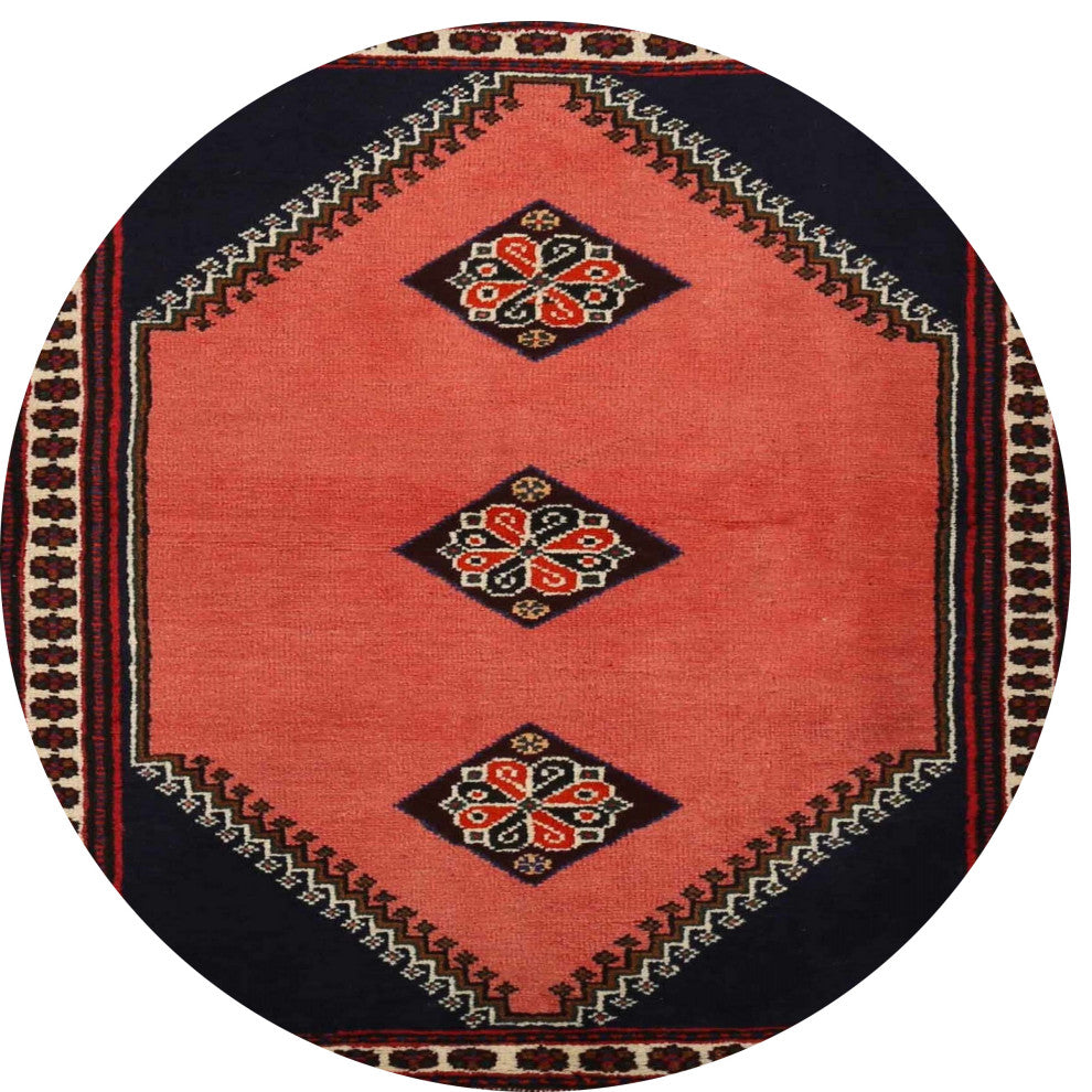 Ahgly Company Indoor Round Traditional Area Rugs, 4' Round