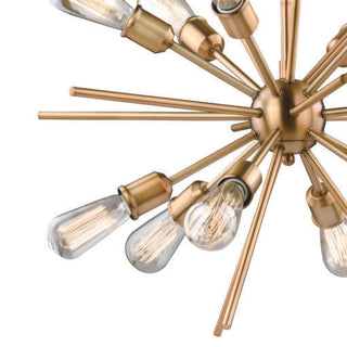Estelle 12-Light Pendant, Natural Brass