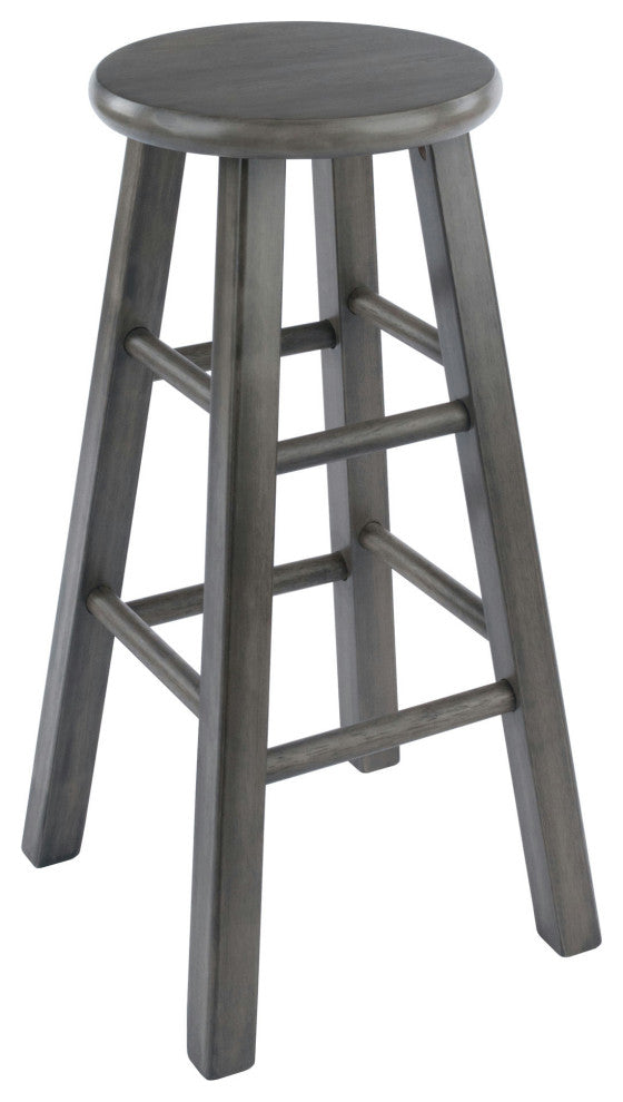 Ivy Square Leg Counter Stool, Rustic Oyster Gray