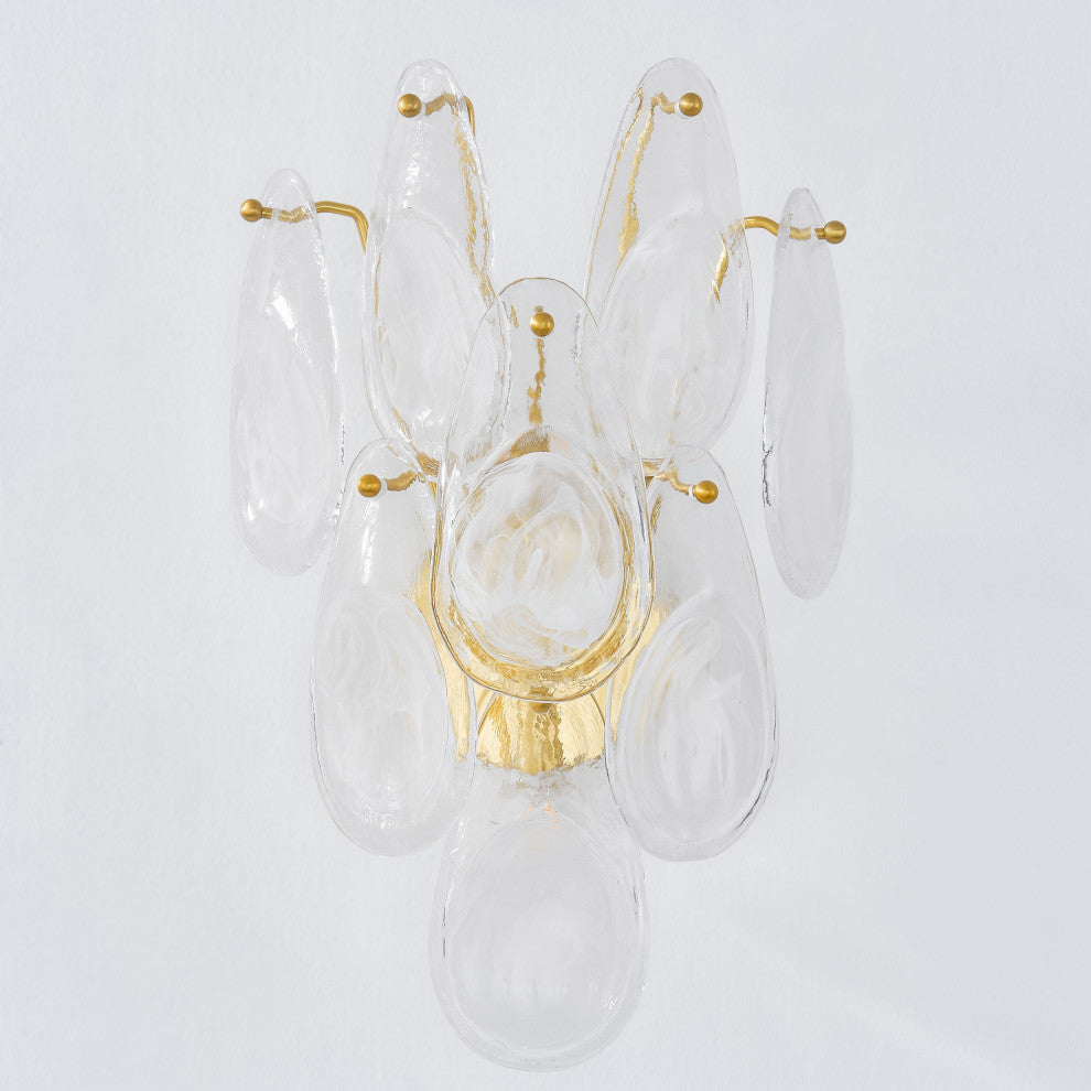 Darcia 20.25" High Aged Brass Wall Sconce