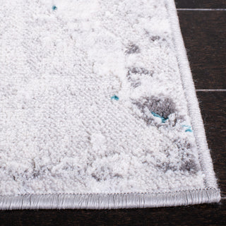Safavieh Amelia Collection, ALA293 Rug, Grey/Aqua, 5'5"x7'7"