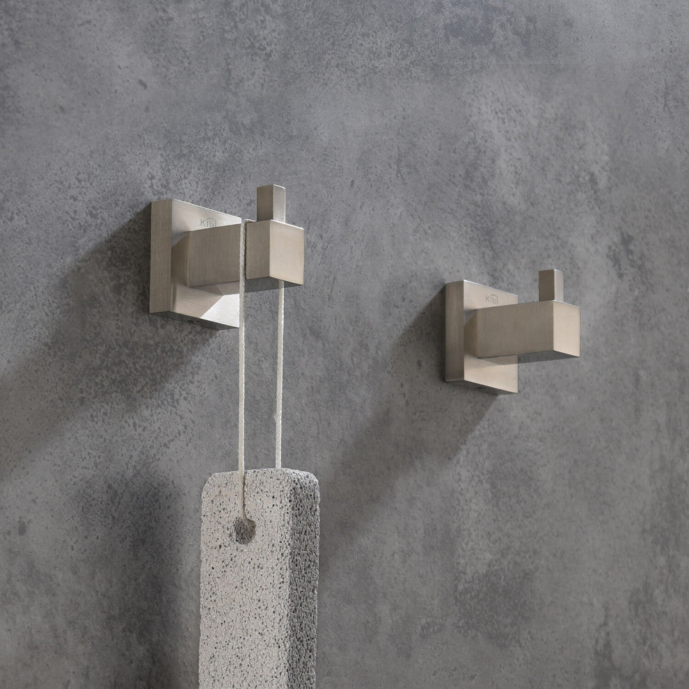 Cube Bathroom Robe Hook KBA1501, Brush Nickel