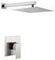 Givingtree Shower System, Bathroom 10 Inches Rain With Shower Set,Brushed Nickel