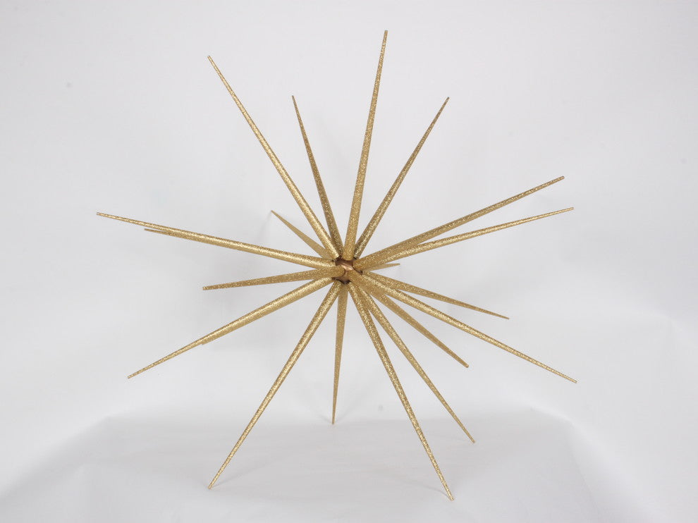 23" Gold Glittered Starburst Ornament