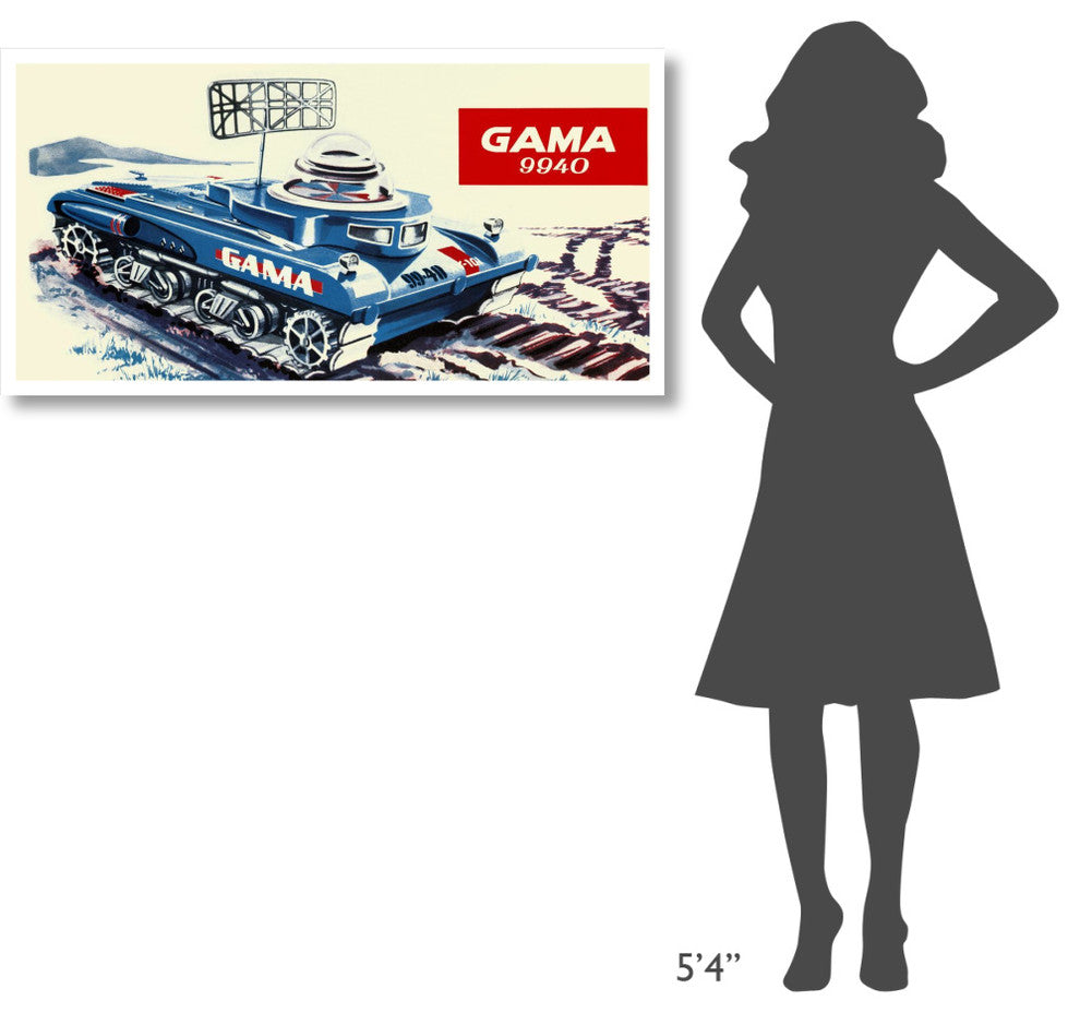 "Gama 9940 Space Tank" Digital Paper Print by Retrotrans, 46"x24"