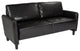 Candler Park Upholstered Sofa in Black LeatherSoft