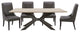 Parker House Crossings Monaco 86 In. Dining Table With 4 Upholstered Chairs