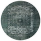Ahgly Company Indoor Round Mid-Century Modern Area Rugs, 3' Round