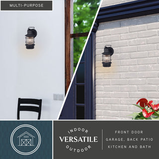 Hyannis 5.5" Outdoor Wall Light Textured Black