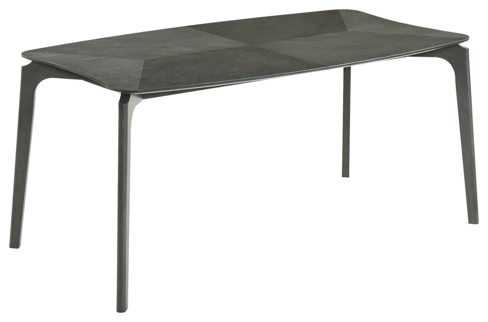 Kalia Wood Dining Table, Gray Finish