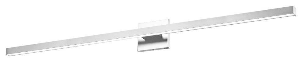 Arandel Vanity Light, 4"D, 24W LED, Polished Chrome, White Acrylic Diffuser