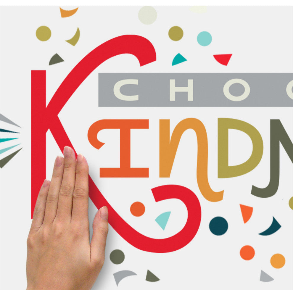 Rainbow Choose Kindness Giant Peel and Stick Wall Decal