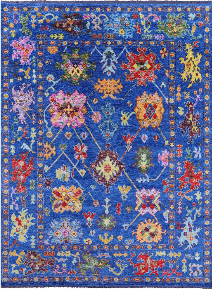 8' 10" X 11' 11" Turkish Oushak Hand-Knotted Rug - Q16073