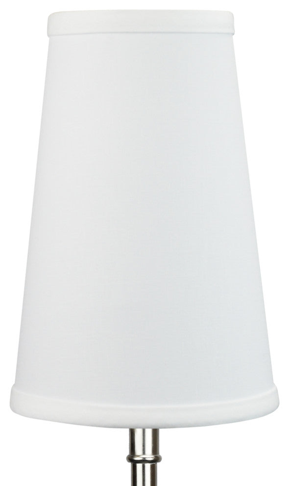 Fenchel Shades 4"x6"x9" Spider Attachment Empire Lamp Shade, Linen White
