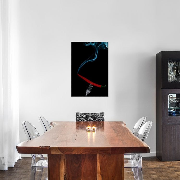 "Hot Bite" Framed Canvas Giclee by Gert Lavsen, 25x37"