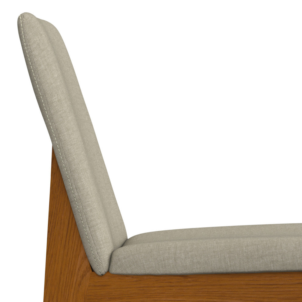 Selena Dining Chair (Set of 2) in Natural Linen Look Fabric