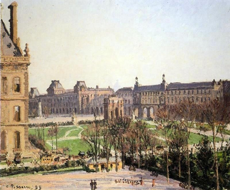 Camille Pissarro The Carrousel: Afternoon Sun, 20"x25" Wall Decal