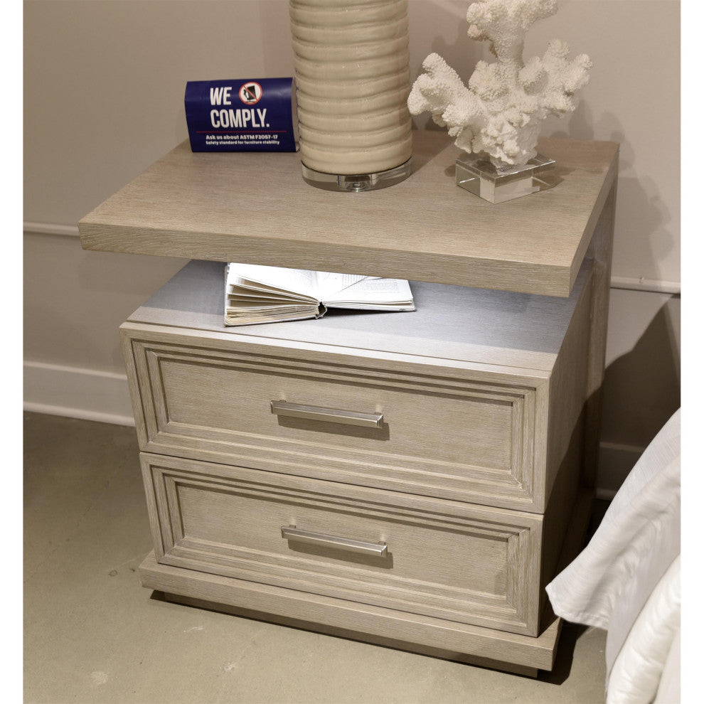 Riverside Furniture Cascade Two Drawer Nightstand