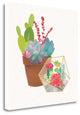 "Succulent Garden II" By Wild Apple Portfolio, Giclee on Gallery Wrap Canvas