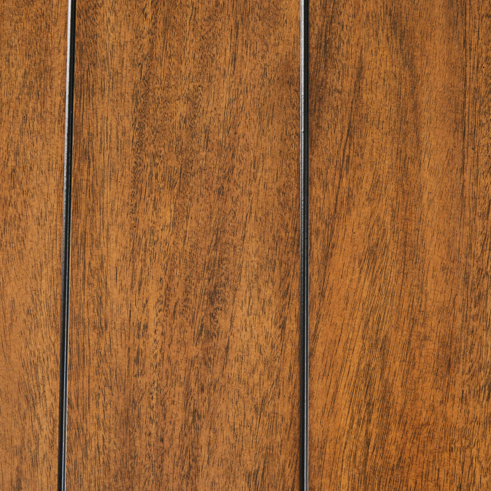 Brooklyn Walk Rectangular Wood Dining Table, Burnt Umber Brown