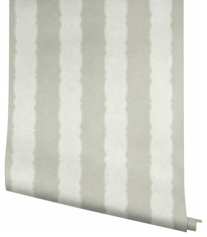 Scalloped Stripe Wallpaper