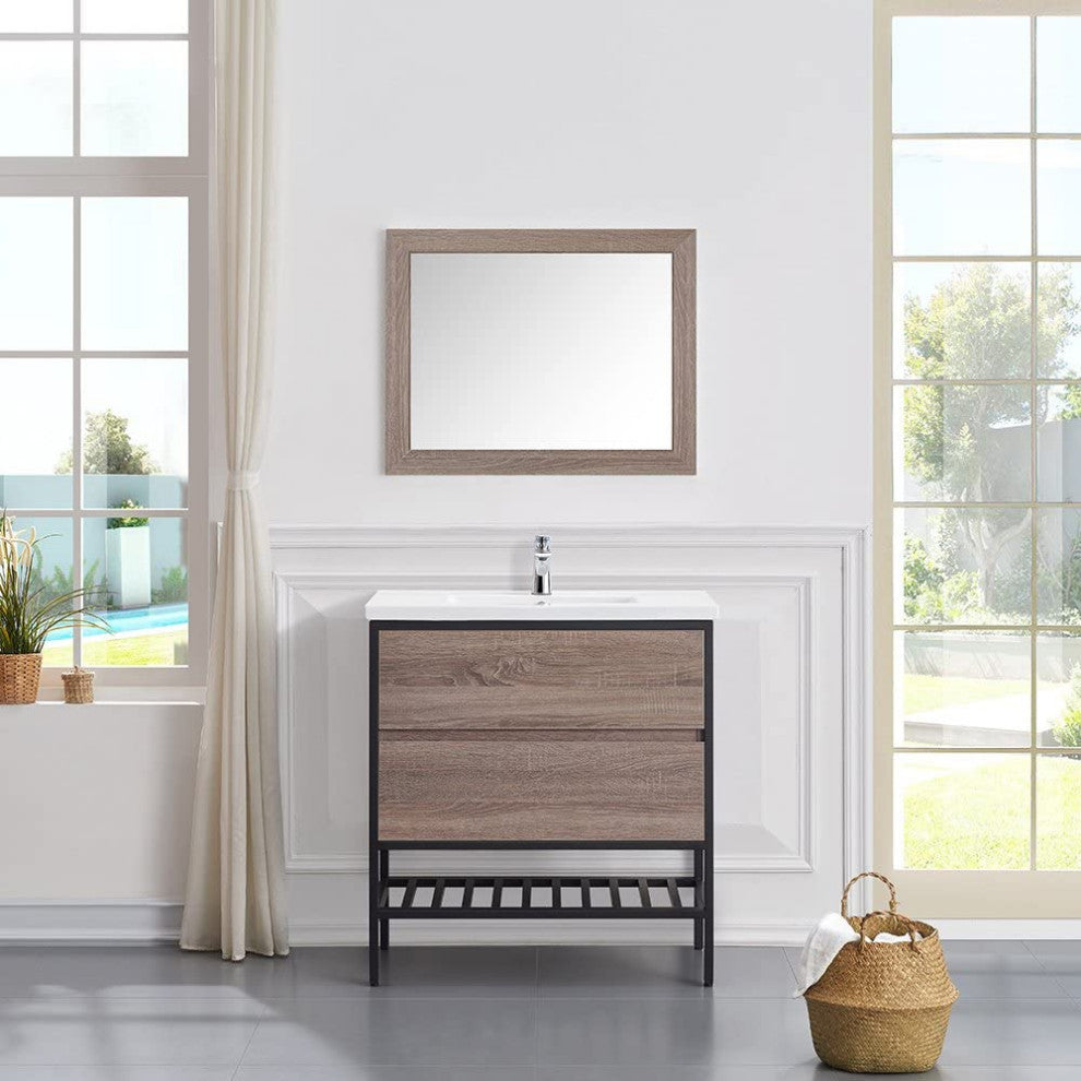 Memphis Single Vanity, Taupe, 32"