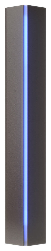 Gallery Small Sconce, Oil Rubbed Bronze, Blue Glass