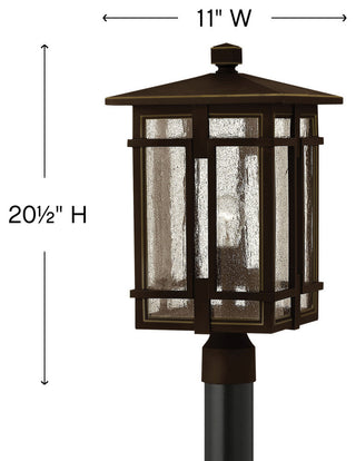 Hinkley Lighting 1961 Tucker 1 Light 20.5" Tall Post Light - Oil Rubbed Bronze