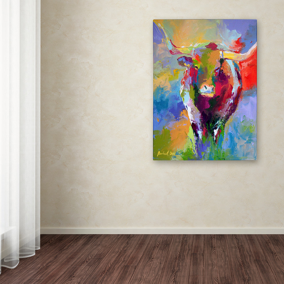 'Longhorn' Canvas Art by Richard Wallich