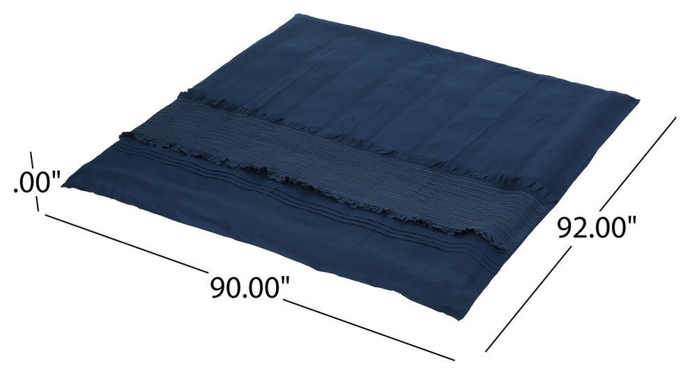 Arian Queen Size Fabric Duvet, Navy