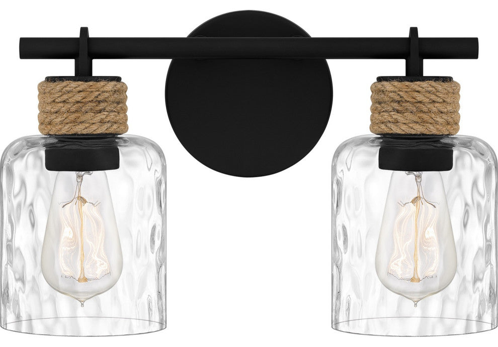 Baltic 2-Light Bath, Matte Black