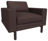 Cantor Leather Chair, Finish Shown: Ebony, Leather Shown: Chia
