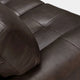 Bergen 87" Genuine Leather Square Arm Sofa, Espresso