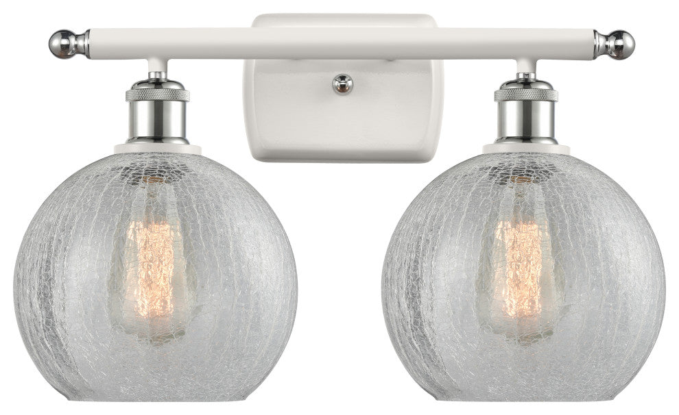 Innovations Lighting 516-2W-WPC-G125-8 Athens 2 Light 16" Bath Vanity Light