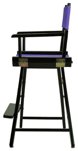 024" Director's Chair Black Frame-Purple Canvas