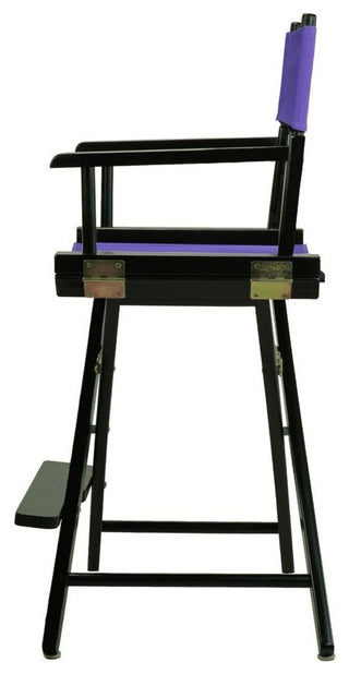 024" Director's Chair Black Frame-Purple Canvas