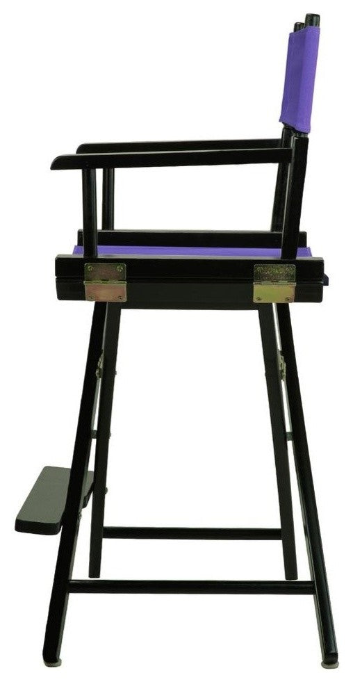 024" Director's Chair Black Frame-Purple Canvas