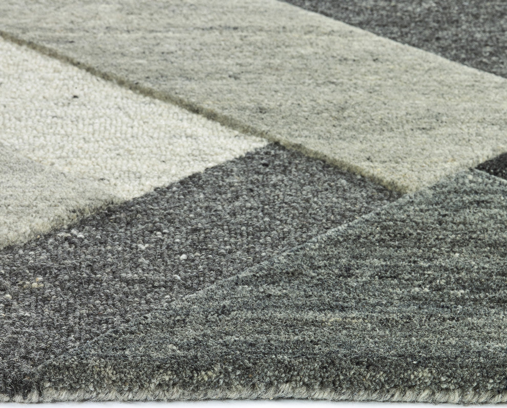 Kaleen Alzada Rug, Charcoal 3'x5'