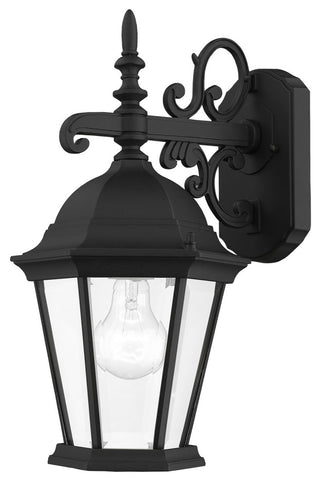 Textured Black Traditional, Historical, Outdoor Wall Lantern