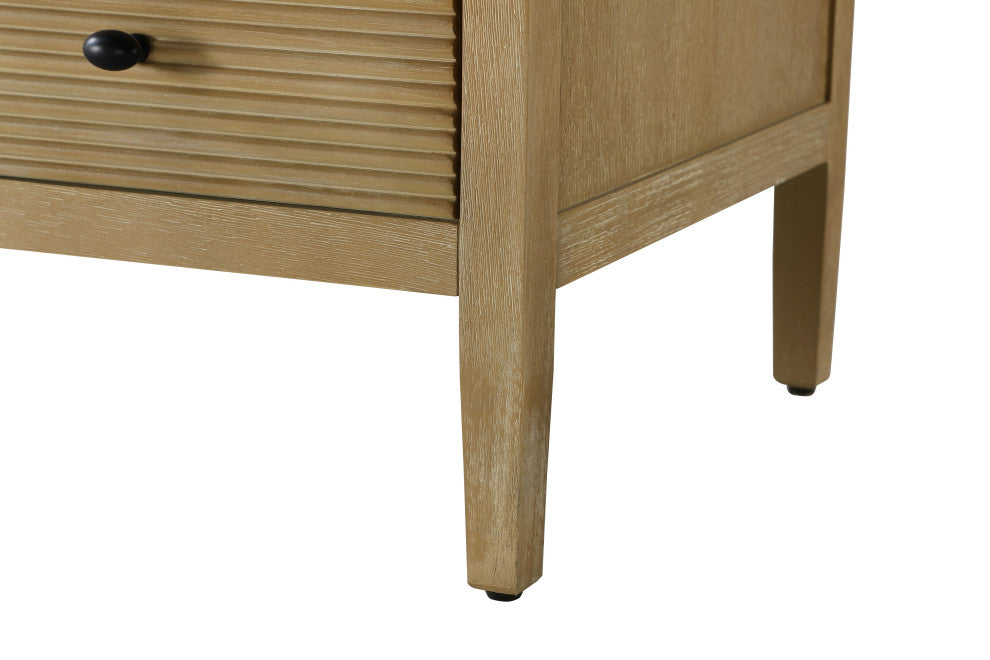 Home Living 60" Single Bathroom Vanity, Linen Oak