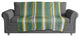 Green Stripes Fleece Blanket