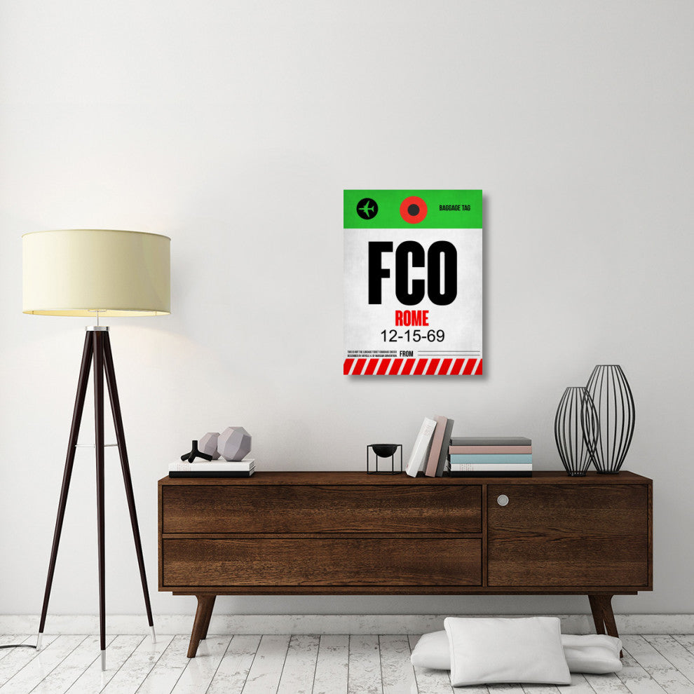"FCO Rome Luggage Tag 1" Fine Art Print
