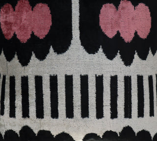 Canvello Pink Black White Pillows With Decorative Cover 16"x16"