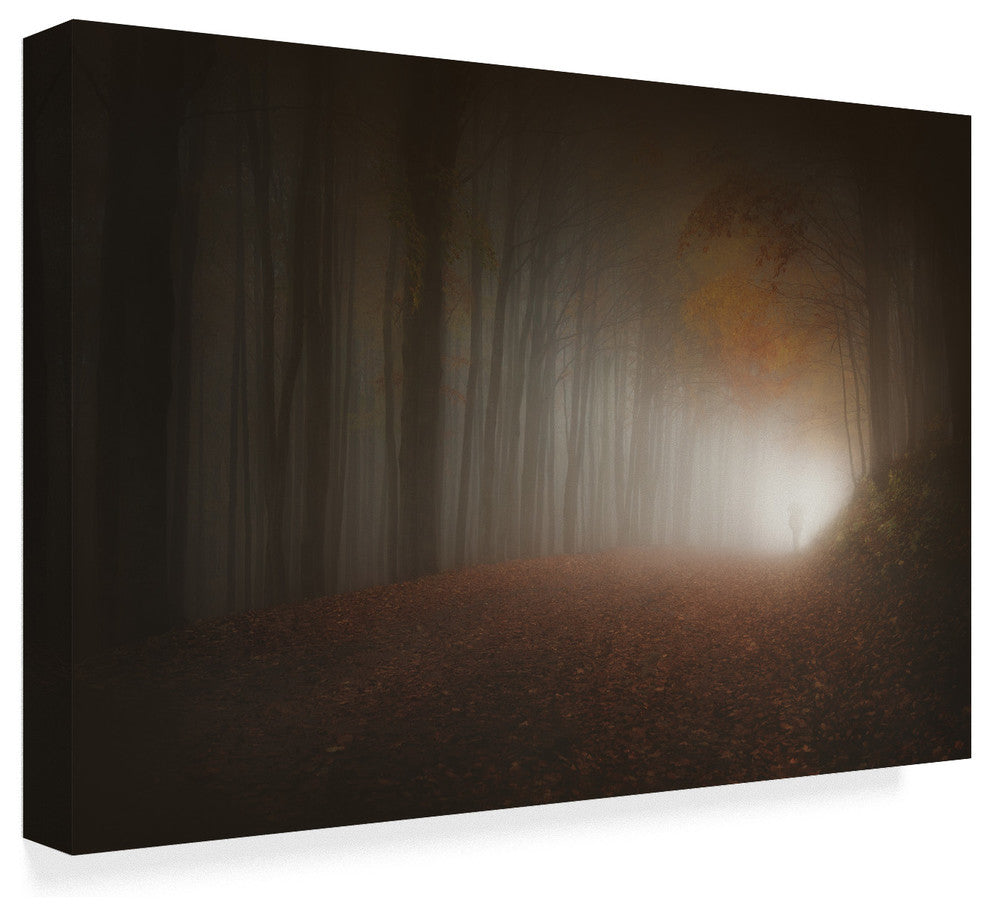 Paolo Lazzarotti 'Last Light Of Autumn' Canvas Art, 24"x16"