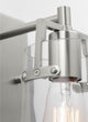 Crofton Small Sconce, Brushed Steel