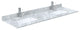 Wyndham WCF414166DGBCMUNSM58 Strada 66 Inch Double Bathroom Vanity in Dark Gray