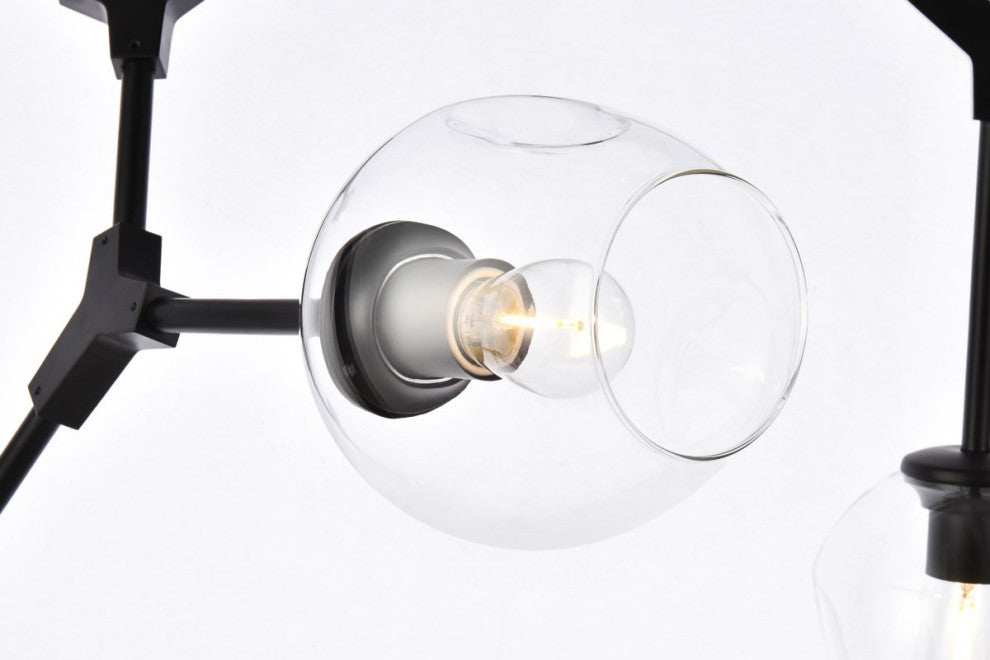 Cerys 9-Light Black Chandelier