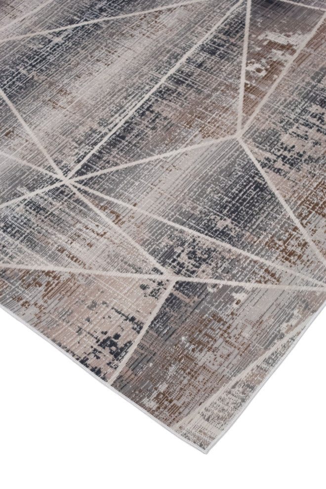Noori Rug Low-Pile Lyman Grey/Brown Rug